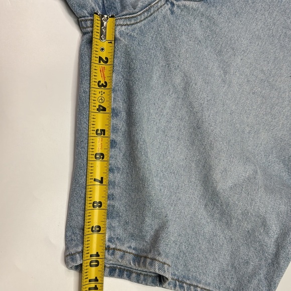 Vintage Industrial Rags Hardware Denim Shorts Size 32 Waist 28" - Picture 6 of 9